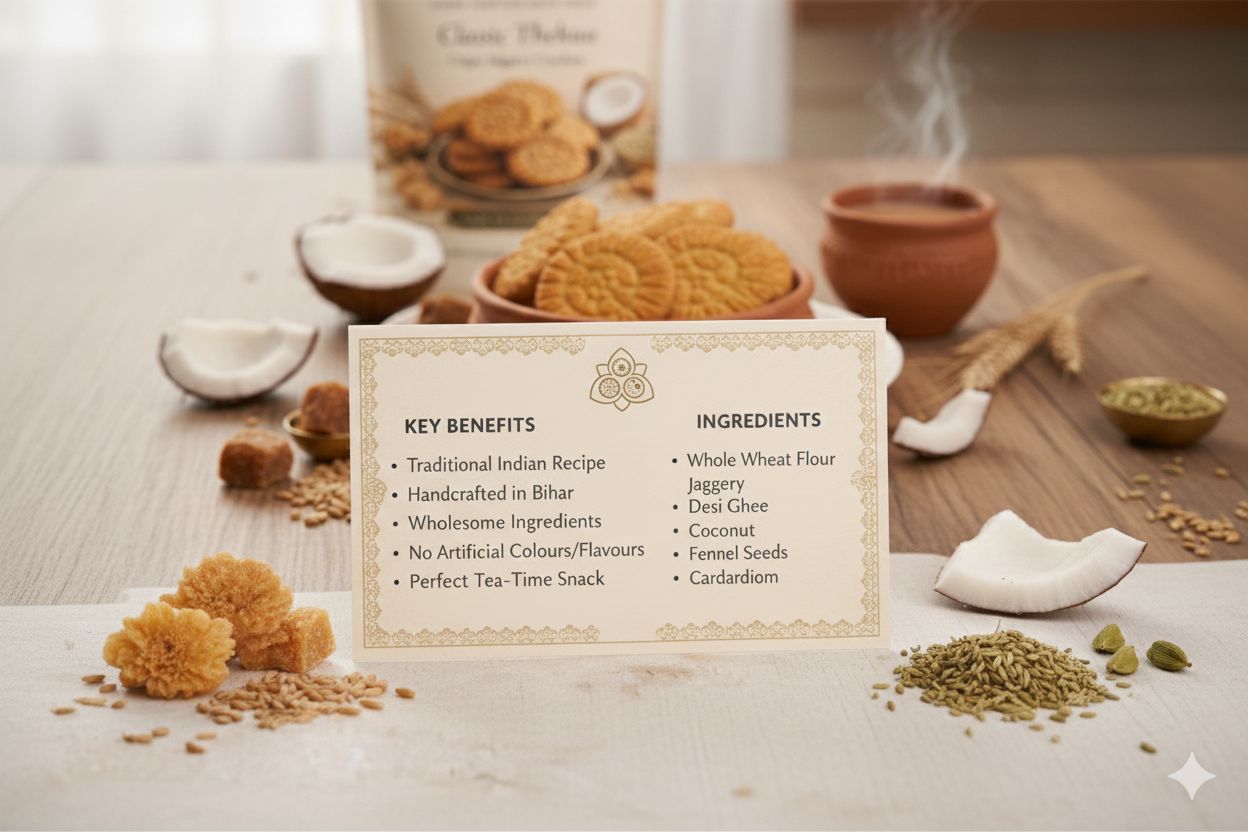 Taste the Soul of Mithila: Authentic Khajuri | From the heart of Bihar to your home—traditional, crispy, and naturally sweet.