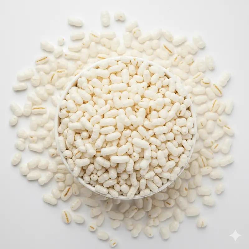 Laxmira Rice Puffs: The Snowy Crunch of Bihar | Light as Air. Pure as Tradition.